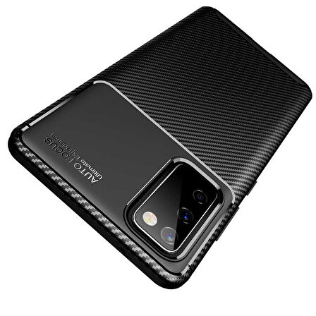 Samsung Galaxy S20 FE Uyumlu Kılıf Ultra Slim Fit Karbon Silikon