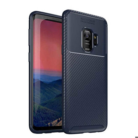 Samsung Galaxy S9 Uyumlu Kılıf Ultra Slim Fit Karbon Silikon