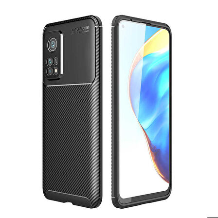 Xiaomi Mi 10T 5G Uyumlu Kılıf Ultra Slim Fit Karbon Silikon