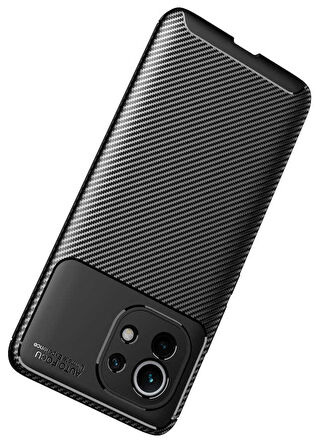 Xiaomi Mi 11 Uyumlu Kılıf Ultra Slim Fit Karbon Silikon