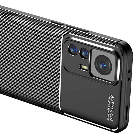 Xiaomi Mi 12T Pro Uyumlu Kılıf Ultra Slim Fit Karbon Silikon