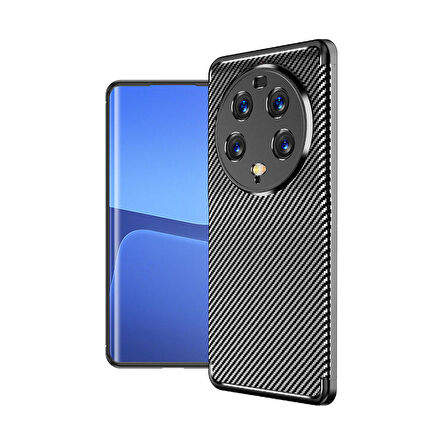 Xiaomi Mi 13 Ultra Uyumlu Kılıf Ultra Slim Fit Karbon Silikon