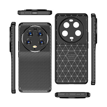Xiaomi Mi 13 Ultra Uyumlu Kılıf Ultra Slim Fit Karbon Silikon