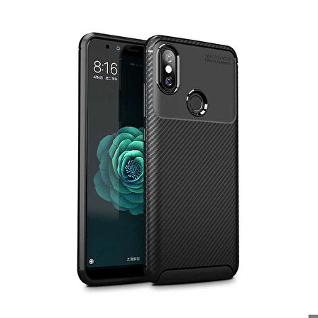 Xiaomi Mi 6X Uyumlu Kılıf Ultra Slim Fit Karbon Silikon