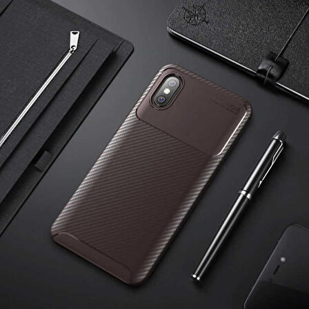 Xiaomi Mi 8 Pro Uyumlu Kılıf Ultra Slim Fit Karbon Silikon