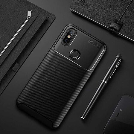 Xiaomi Mi 8 Uyumlu Kılıf Ultra Slim Fit Karbon Silikon