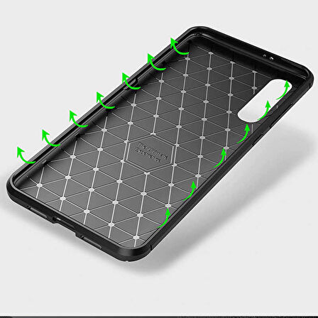 Xiaomi Mi 9 Lite Uyumlu Kılıf Ultra Slim Fit Karbon Silikon