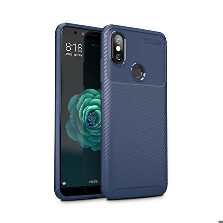 Xiaomi Mi A2 Lite Uyumlu Kılıf Ultra Slim Fit Karbon Silikon