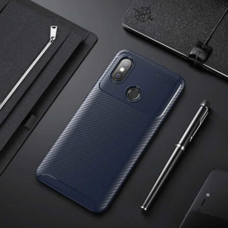 Xiaomi Mi Max 3 Uyumlu Kılıf Ultra Slim Fit Karbon Silikon