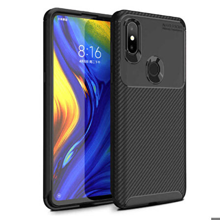 Xiaomi Mi Mix 3 Uyumlu Kılıf Ultra Slim Fit Karbon Silikon