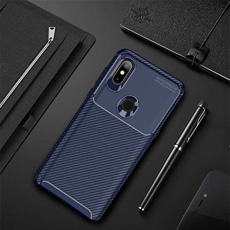 Xiaomi Mi Mix 3 Uyumlu Kılıf Ultra Slim Fit Karbon Silikon