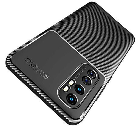 Xiaomi Mi Note 10 Lite Uyumlu Kılıf Ultra Slim Fit Karbon Silikon