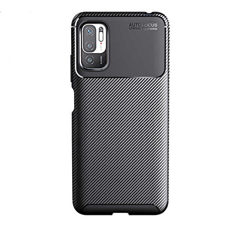 Xiaomi Poco M3 Pro Uyumlu Kılıf Ultra Slim Fit Karbon Silikon