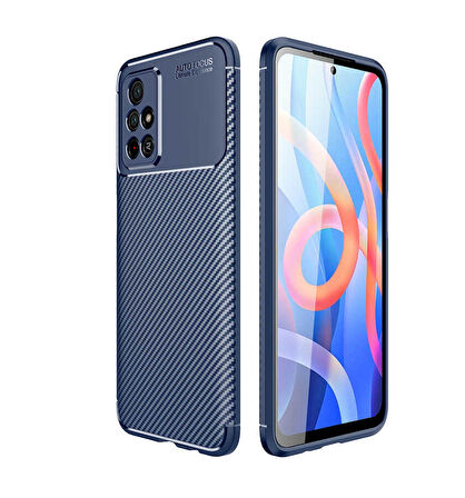 Xiaomi Poco M4 Pro 5G Uyumlu Kılıf Ultra Slim Fit Karbon Silikon