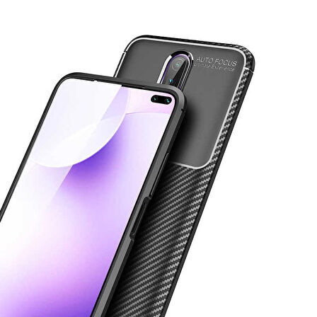 Xiaomi Poco X2 Uyumlu Kılıf Ultra Slim Fit Karbon Silikon