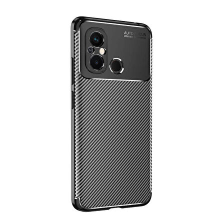 Xiaomi Redmi 12C Uyumlu Kılıf Ultra Slim Fit Karbon Silikon