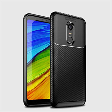 Xiaomi Redmi 5 Plus Uyumlu Kılıf Ultra Slim Fit Karbon Silikon