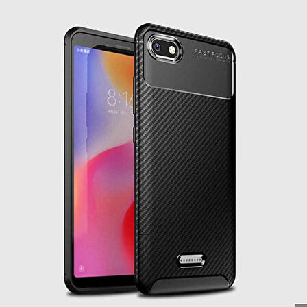 Xiaomi Redmi 6A Uyumlu Kılıf Ultra Slim Fit Karbon Silikon
