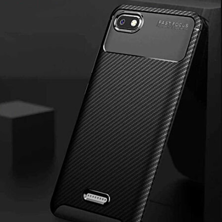 Xiaomi Redmi 6A Uyumlu Kılıf Ultra Slim Fit Karbon Silikon
