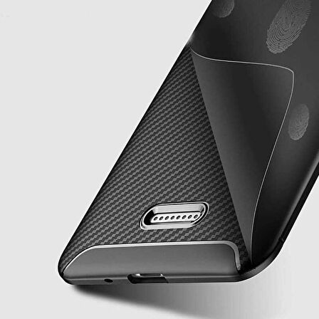 Xiaomi Redmi 6A Uyumlu Kılıf Ultra Slim Fit Karbon Silikon