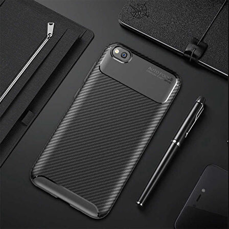 Xiaomi Redmi Go Uyumlu Kılıf Ultra Slim Fit Karbon Silikon