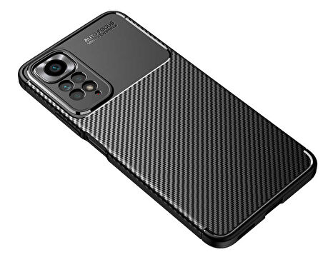 Xiaomi Redmi Note 11 Pro 5G Uyumlu Kılıf Ultra Slim Fit Karbon Silikon