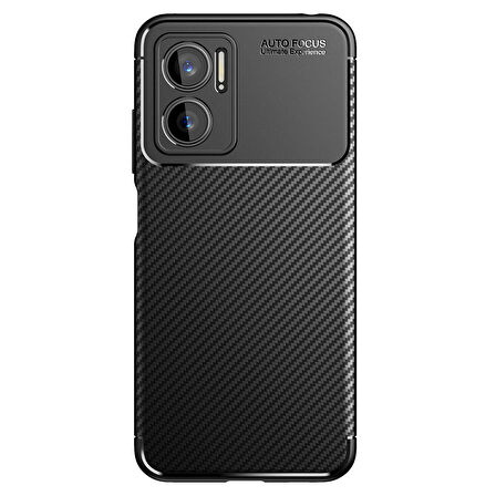 Xiaomi Redmi Note 11E Uyumlu Kılıf Ultra Slim Fit Karbon Silikon