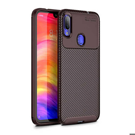 Xiaomi Redmi Note 7 Uyumlu Kılıf Ultra Slim Fit Karbon Silikon