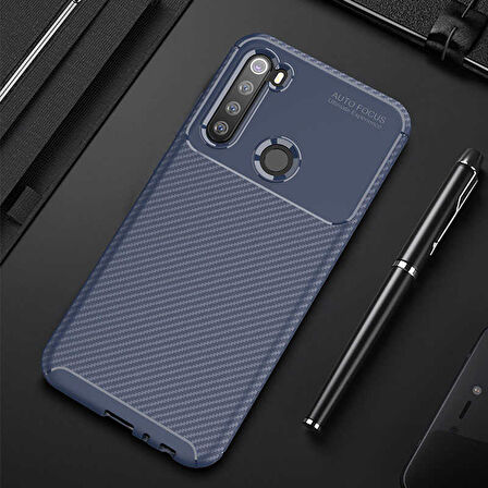 Xiaomi Redmi Note 8 Uyumlu Kılıf Ultra Slim Fit Karbon Silikon