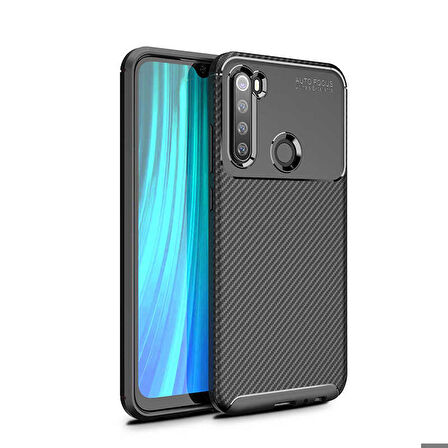 Xiaomi Redmi Note 8T Uyumlu Kılıf Ultra Slim Fit Karbon Silikon
