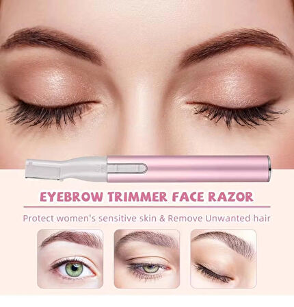 Kadın & Erkek Yüz ve Kaş Tıraş Kalemi – Pilli Mini Epilatör, Acısız Tüy Temizleme ve Favori Düzeltme Cihazı