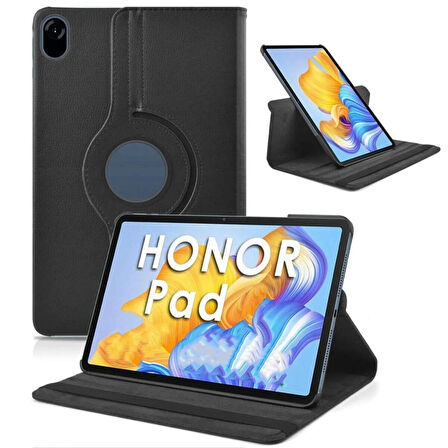 Honor Pad X8 Pro 11.5" İnç Uyumlu Kılıf Mikrofiber Astarlı Suni Deri 360 Derece Dönebilen Standlı Tablet Kılıfı