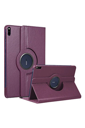Huawei MatePad 10.4 Uyumlu Kılıf Mikrofiber Astarlı Suni Deri 360 Derece Dönebilen Standlı Tablet Kılıfı