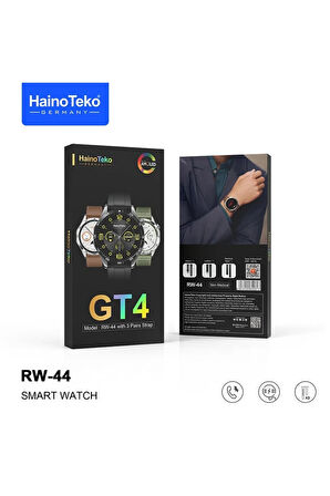 Haino Teko Germany RW44 GT4 Amoled Ekran 3 Kordonlu Akıllı Saat Smart Watch