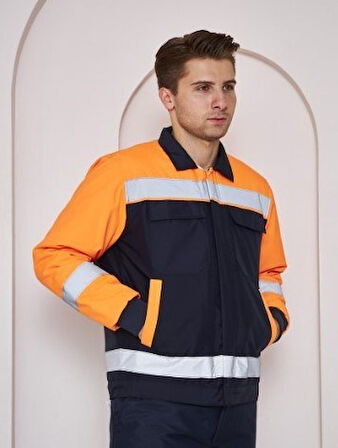 Orange Safety Soğuk Hava Montu Su ve Rüzgar İticili Turuncu