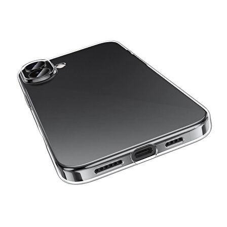 Apple iPhone 16 Plus Uyumlu Kılıf Esnek Ultra Koruyucu Şeffaf Silikon Flexible transparent Case Silicone Case