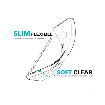 General Mobile 20 Pro Uyumlu Kılıf Esnek Ultra Koruyucu Şeffaf Silikon Flexible transparent Case Silicone Case
