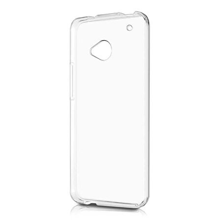 HTC One M7 Uyumlu Kılıf Esnek Ultra Koruyucu Şeffaf Silikon Flexible transparent Case Silicone Case