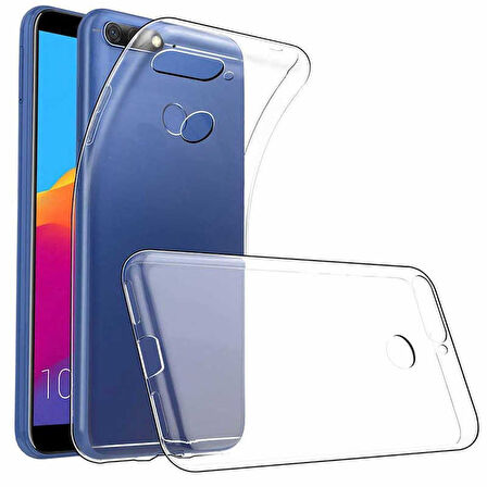 Huawei Y6 2018 Uyumlu Kılıf Esnek Ultra Koruyucu Şeffaf Silikon Flexible transparent Case Silicone Case