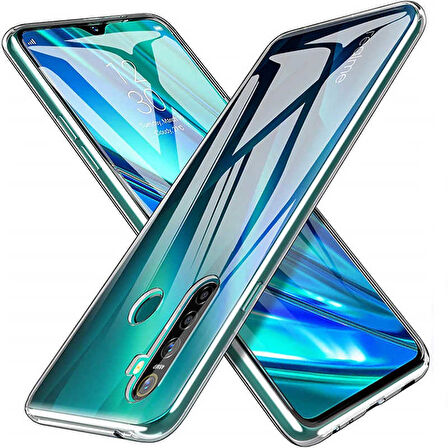 Realme 5i Uyumlu Kılıf Esnek Ultra Koruyucu Şeffaf Silikon Flexible transparent Case Silicone Case