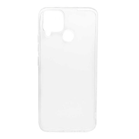 Realme C15 Uyumlu Kılıf Esnek Ultra Koruyucu Şeffaf Silikon Flexible transparent Case Silicone Case