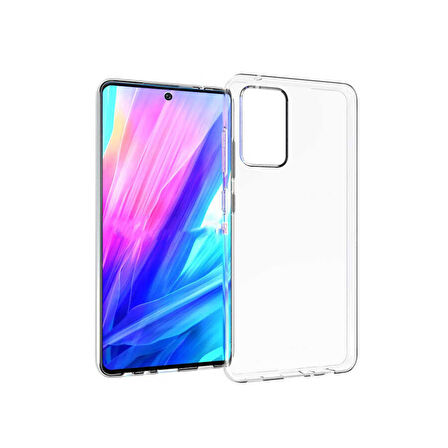 Samsung Galaxy A72 Uyumlu Kılıf Esnek Ultra Koruyucu Şeffaf Silikon Flexible transparent Case Silicone Case