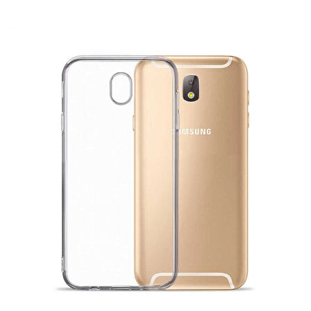 Samsung Galaxy J530 Pro Uyumlu Kılıf Esnek Ultra Koruyucu Şeffaf Silikon Flexible transparent Case Silicone Case