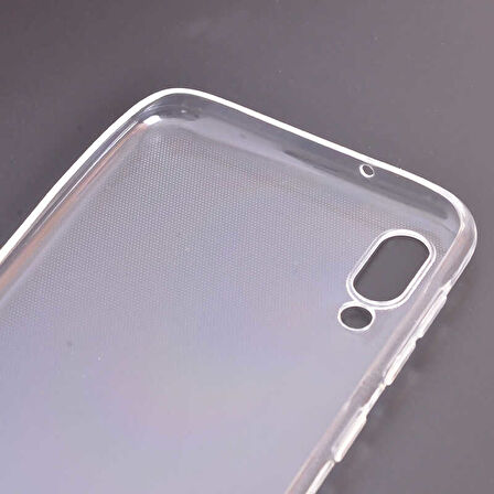 Samsung Galaxy M10 Uyumlu Kılıf Esnek Ultra Koruyucu Şeffaf Silikon Flexible transparent Case Silicone Case