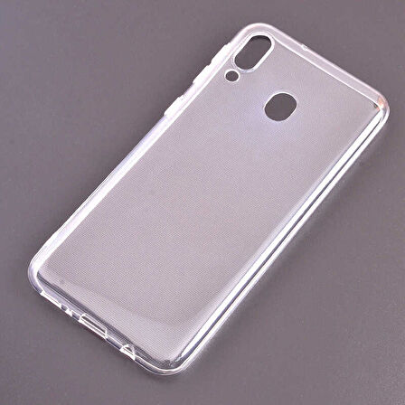 Samsung Galaxy M20 Uyumlu Kılıf Esnek Ultra Koruyucu Şeffaf Silikon Flexible transparent Case Silicone Case