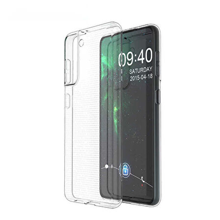 Samsung Galaxy S21 FE Uyumlu Kılıf Esnek Ultra Koruyucu Şeffaf Silikon Flexible transparent Case Silicone Case