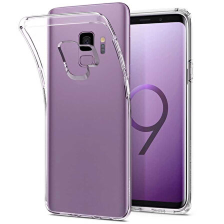 Samsung Galaxy S9 Uyumlu Kılıf Esnek Ultra Koruyucu Şeffaf Silikon Flexible transparent Case Silicone Case