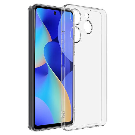 Tecno Spark 10 Pro Uyumlu Kılıf Esnek Ultra Koruyucu Şeffaf Silikon Flexible transparent Case Silicone Case