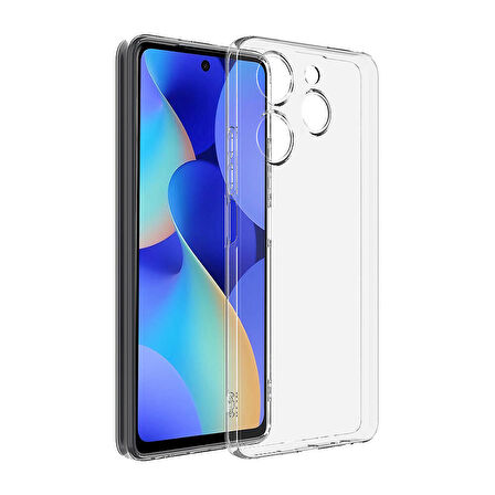 Tecno Spark 20 Pro 5G Uyumlu Kılıf Esnek Ultra Koruyucu Şeffaf Silikon Flexible transparent Case Silicone Case