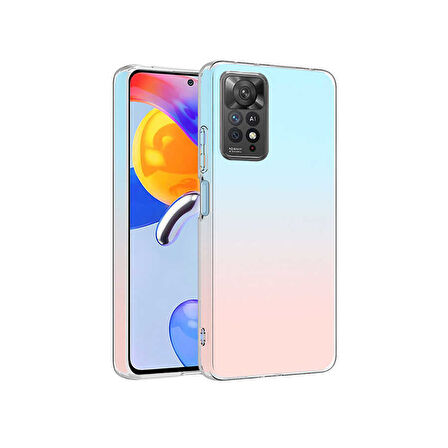 Xiaomi Redmi Note 11 Pro 5G Uyumlu Kılıf Esnek Ultra Koruyucu Şeffaf Silikon Flexible transparent Case Silicone Case